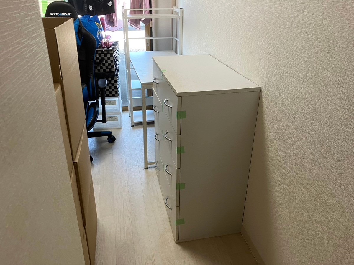 「2DKのマンションより重たいタンスを回収しました」作業写真